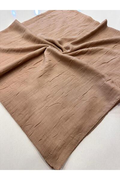 KİBAR İPEK Bambu kraş düz renk dikişli pamuklu Eşarp 100x100cm