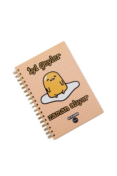repro design Good Things Take Time Talking Planner Weekly Planner Spiral Notebook with Stickers
