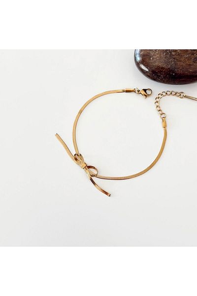 Vesce Atelier Noeud Papillon Steel Bracelet