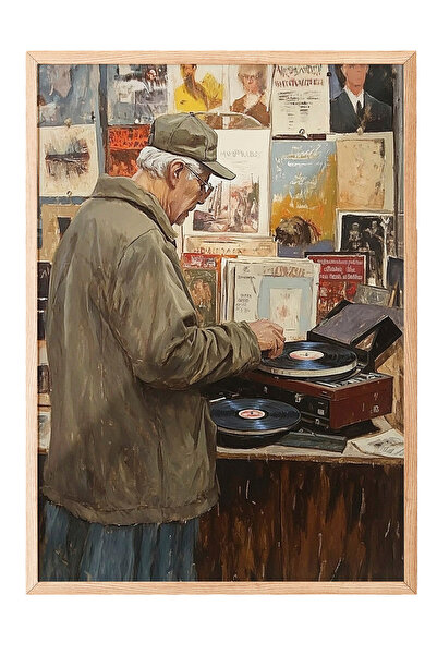 Zestia Επιτραπέζιος πίνακας με ξύλινο πλαίσιο, Καμβάς για εργαστήριο, Διακόσμ...