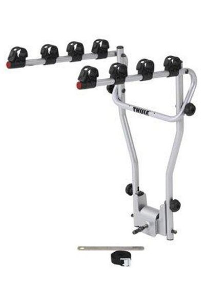 Thule Suport biciclete auto HangOn 4 970805, argintiu, montare pe cârligul de remorcare, capacitate