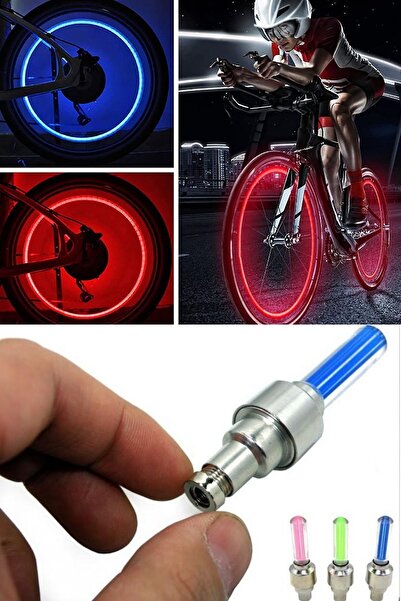 AboutThePerfect Çok Renkli LED Tekerlek Vana Kapağı Işığı, Bisiklet, Motosikl...