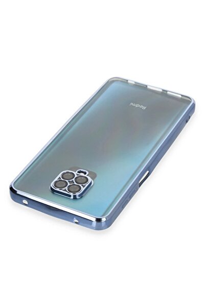 CepteToptan Myt09 Xiaomi Redmi Note 9 Pro Case Silicone with Lens - Light Blue