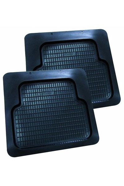 Bottari Set of 2 Moscow tray-type car mats, for the back, universal, 49 x 50 cm, made of rubber