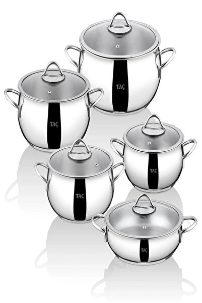 Nextpage Taç Master Steel10 Parça Çelik Tencere Seti 4869