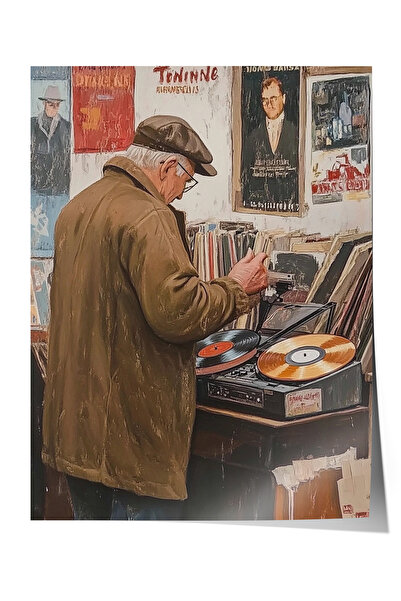 Zestia Poster fără ramă, Pictor în atelier – Scenă artistică, Poster decorati...