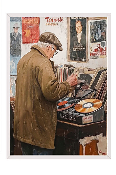 Zestia Tablou cu ramă albă, Pictor în atelier – Scenă artistică, Poster decor...