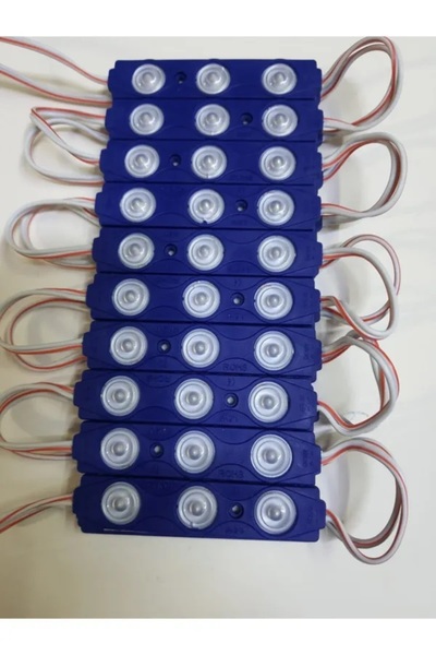 AboutThePerfect Mavi LED Modül Işıklar, Asma Tavan Dekorasyonu, 220V, 3'lü Paket