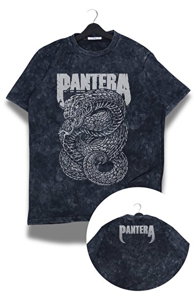 Fuddy Moda Tricou unisex lavabil cu imprimeu Pantera Ense, tricou retro cu te...