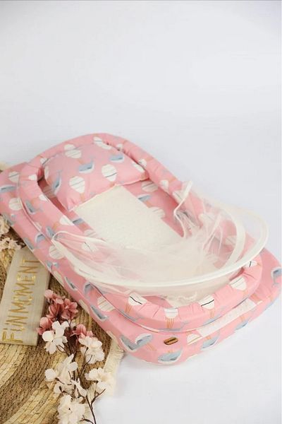 Fun Moment Stylish design mosquito net mattress with sponge for newborns