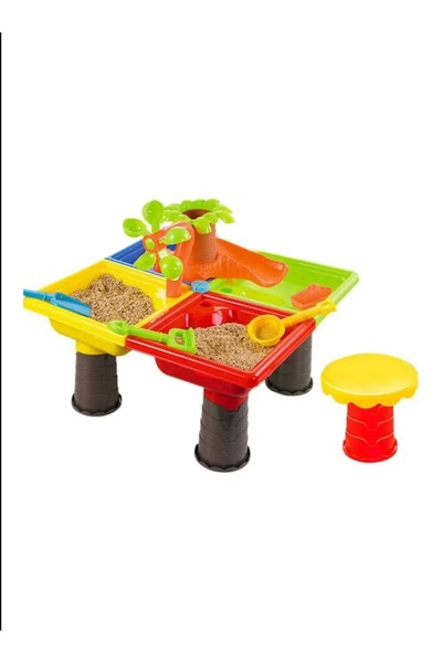 Generic مجموعة هدايا خارجية للأطفال: مجموعة ألعاب طاولة اللعب بالرمل والماء