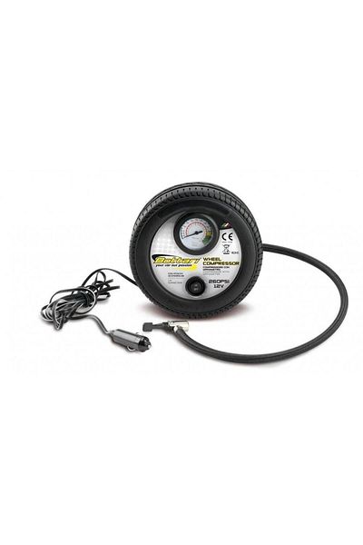 Bottari Wheel 24054BT car compressor, 12V power supply, including inflation accessories