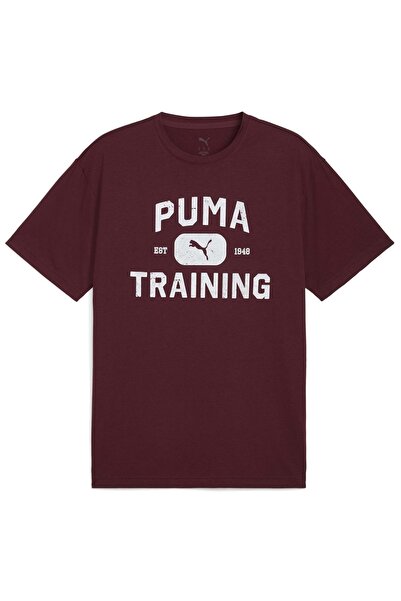 Puma 526568 M Graphics Train Logo Rlxd Tee Muška majica BORDO