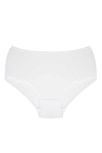 Akbeniz Chiloți de damă Fashion Line Plus Size Alb 40264