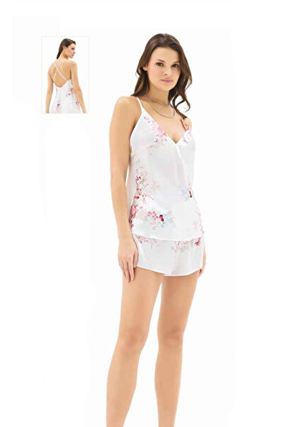 Talya Underwear Moongirl Satin Nightgown Set with Shorts