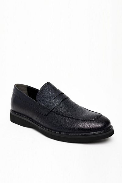 Morven Men's Navy Blue Seasonal Analine Eva Sole Shoes