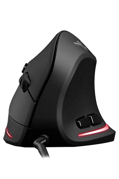 fun zone ZELOTES Vertical 3200DPI Portable Gaming Mouse Black