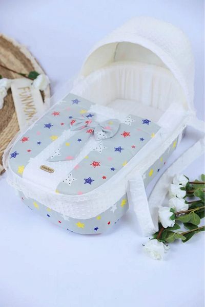 Fun Moment Portable Padded Baby Bed - Assorted Design