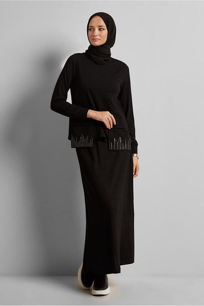 Alvina Cep Detail Skirt Suit 45634