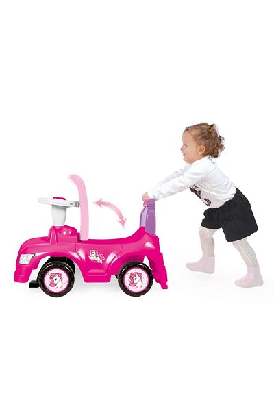 Daemi 2:1 car, without pedals/pink, Unicorn/39x63x27cm