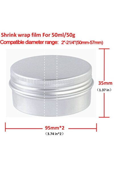 Choice1 200 قطعة من مادة PVC تناسب 50-57 مم، 200 قطعة/مجموعة، أشرطة انكماش حر...