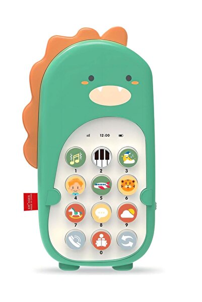 LIXADA 1 قطعة من ألعاب الهاتف المحمول للأطفال مع الموسيقى، ألعاب التسنين للأط...