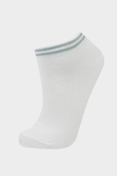 DeFacto Women's 5-Piece Cotton Booties Socks F5630Axns