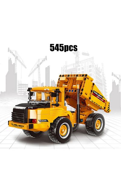 Choice1 XB3034 بدون صندوق مدينة تقنية MOC رافعة شوكية سيارة شاحنة تعدين ثقيلة رافعة بناء محرك DIY