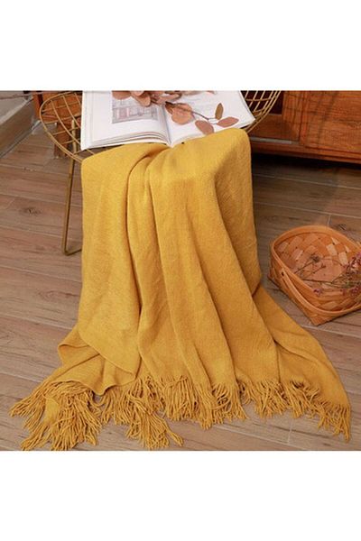 fun zone Beauenty Sofa Blanket Combination Yellow 127x173cm