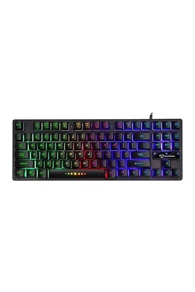 fun zone GK-10 Colourful Backlight USB Wired Keyboard Gaming Keyboard - English
