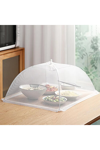 Choice 43x43x22cm 1pc white 1PC Dining table cover vegetable cover home folda...