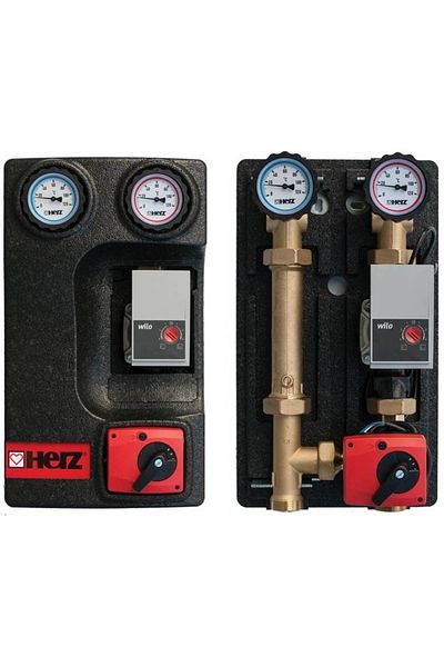 Herz Mixing Group Pumpfix Mix HERZ, DN 25, kvs 4 mc/h, with Wilo pump