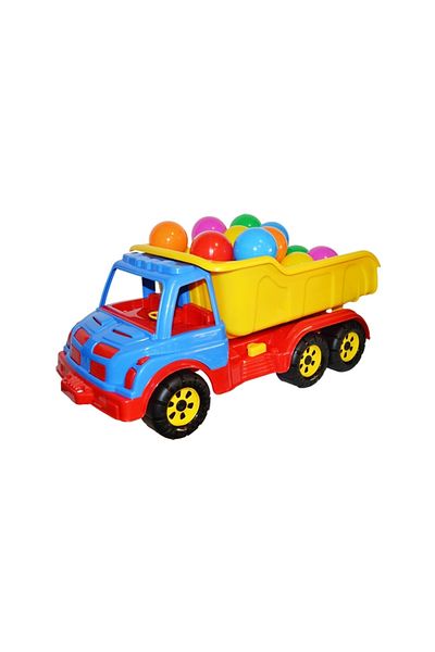 Daemi Plastic truck 60 cm + balls