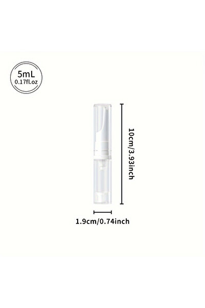 Choice5 1PCS-5ml 5/10/15ml Clear Foundation Dispenser Bottle Portable Travel ...