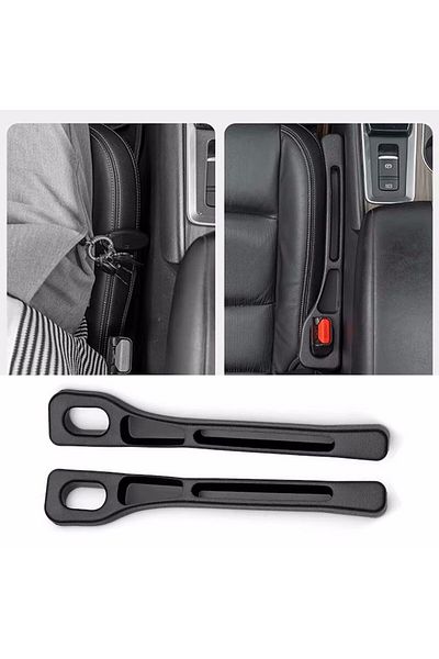 HAWIRE Set 2 suporturi pentru scaune auto cu 2 compartimente de depozitare, universale, Negru