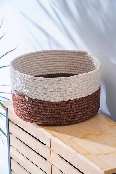 ACAR Home Beyond Round Small Size Wicker Organizer - 26 cm