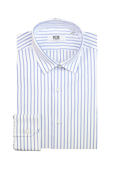 Ice Iceberg CĂMAȘĂ BĂRBĂTEASCĂ GANI - Cu dungi albe și albastre