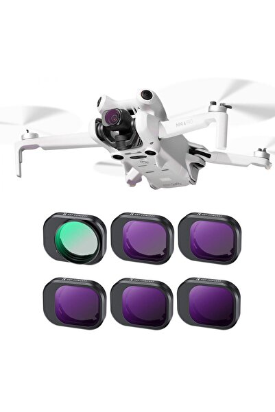 K&F CONCEPT CPL -ND Filtre Seti ( CPL -ND8, ND16, ND32, ND64 ve ND128 ) DJI Mini 4 Pro Uyumlu