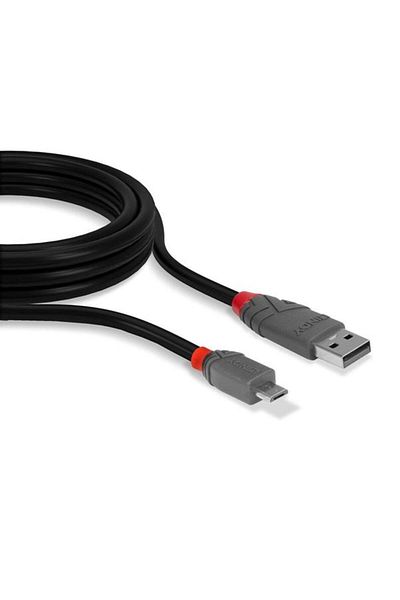LİNDY Cablu LY-36733, 2m, USB 2.0 Tip A la MicroUSB
