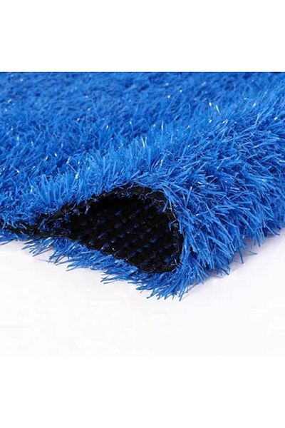 Generic Blue Artificial Grass Turf Easy to Clean, Synthetic Grass Pet Carpet