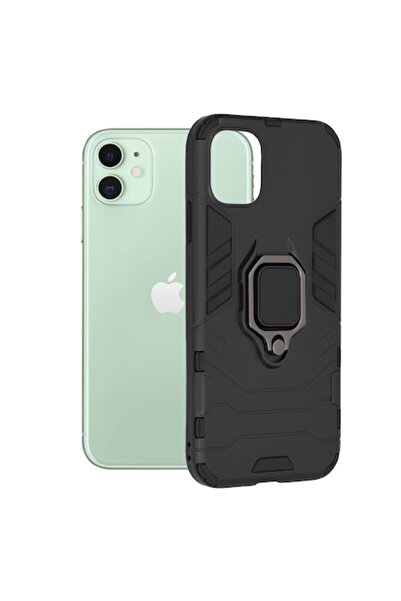 OEM Husa pentru iPhone 11, Silicone Shield, Metal, Black