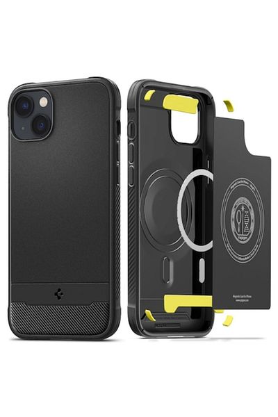 OEM Protective Case for iPhone 14, Grip Pro, Rugged Armor MagSafe, Black