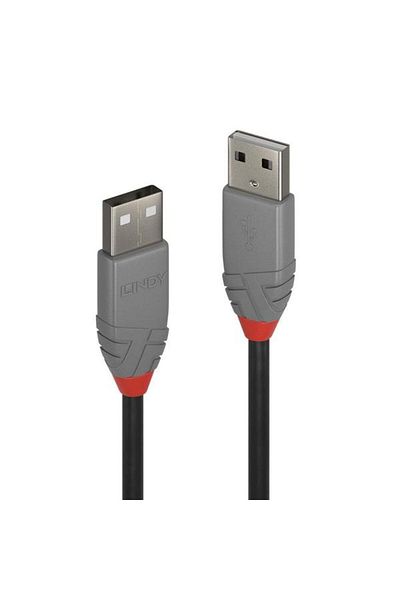 LİNDY Cablu USB 2.0 tip A la A, 3m, Anthra Line