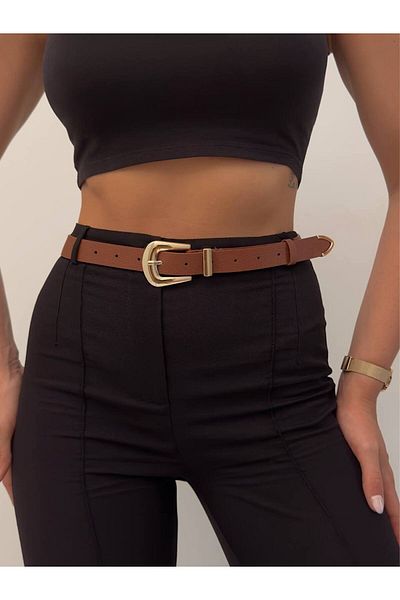 FioriModa Bridge Buckle End Suit Women's Trouser Belt, Jacket Belt, Dress Belt, Shirt Belt