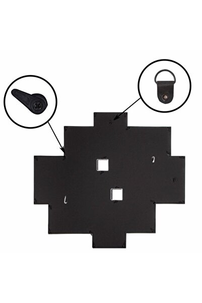 SERSIMO Wall photo frame, collage of 10 photos, 48x53cm, white