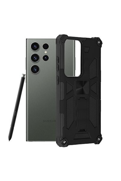 OEM Husa pentru Samsung Galaxy S23 Ultra, Blazor Series, Poliuretan, Black