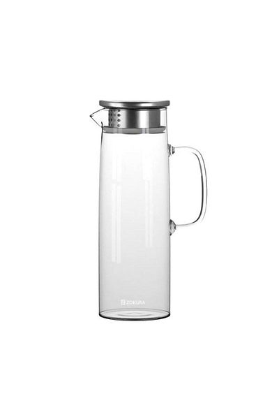 Zokura Carafa sticla cu capac din inox, 1,2L -