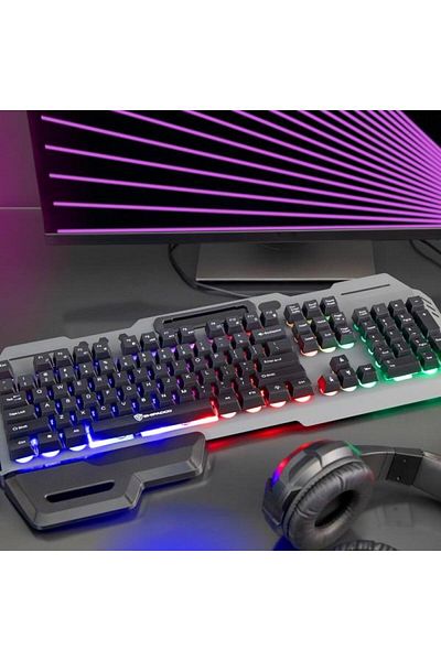 LİVOO Tastatura de jocuri cu fir semi-mecanica TEA282