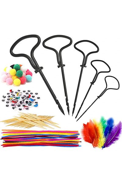 Carseatty children's chestnut drill set and accessories, 215 pieces, metal/wood/plastic, multicolor