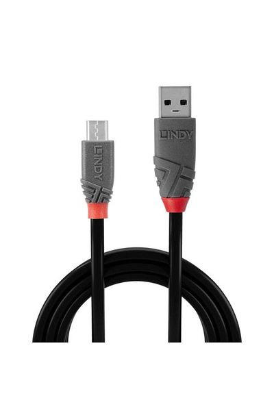LİNDY Cablu LY-36733, 2m, USB 2.0 Tip A la MicroUSB